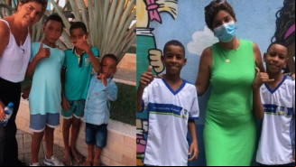 De um dia para o outro a família cresceu... Valdelice levou para casa os 3 meninos de 7, 11 e 12 anos. Fotos: Arquivo Pessoal